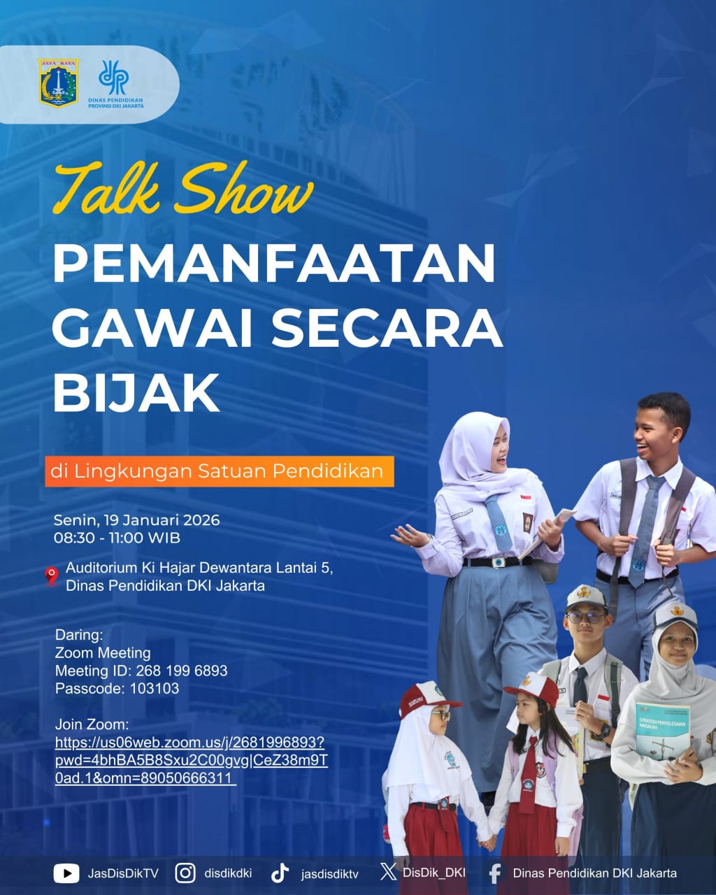 TALK SHOW PEMANFAATAN GAWAI SECARA BIJAK